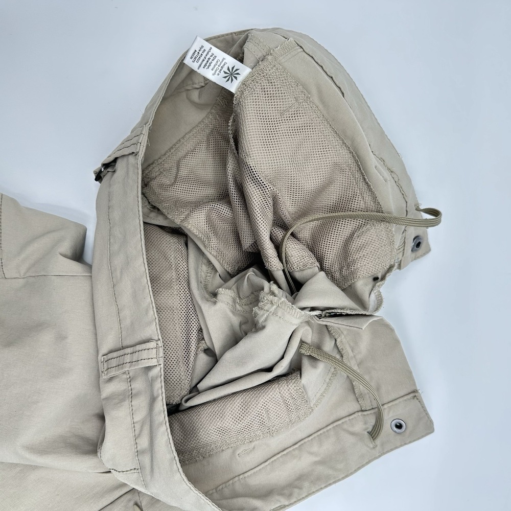 Athleta Dipper‎ Cargo Pants Women's 6 Beige Stretch Pull On Work Travel Pockets - Picture 5 of 14